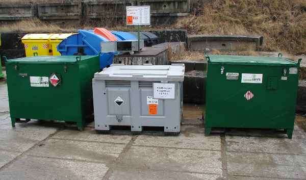 Stabilní sběra nebezpečného odpadu, ilustrační foto