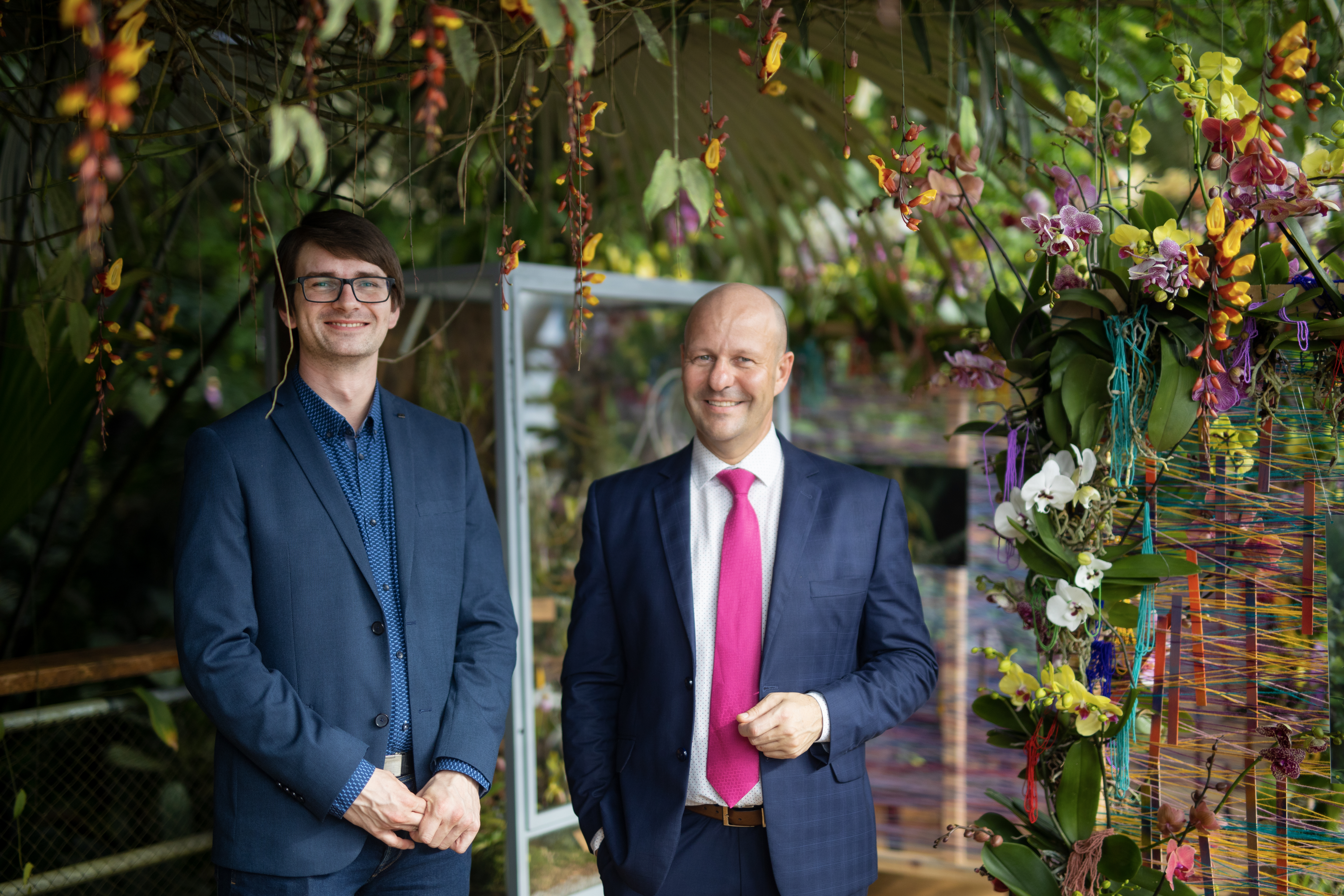 Náměstek primátora Hlubuček a ředitel botanické zahrady Černý