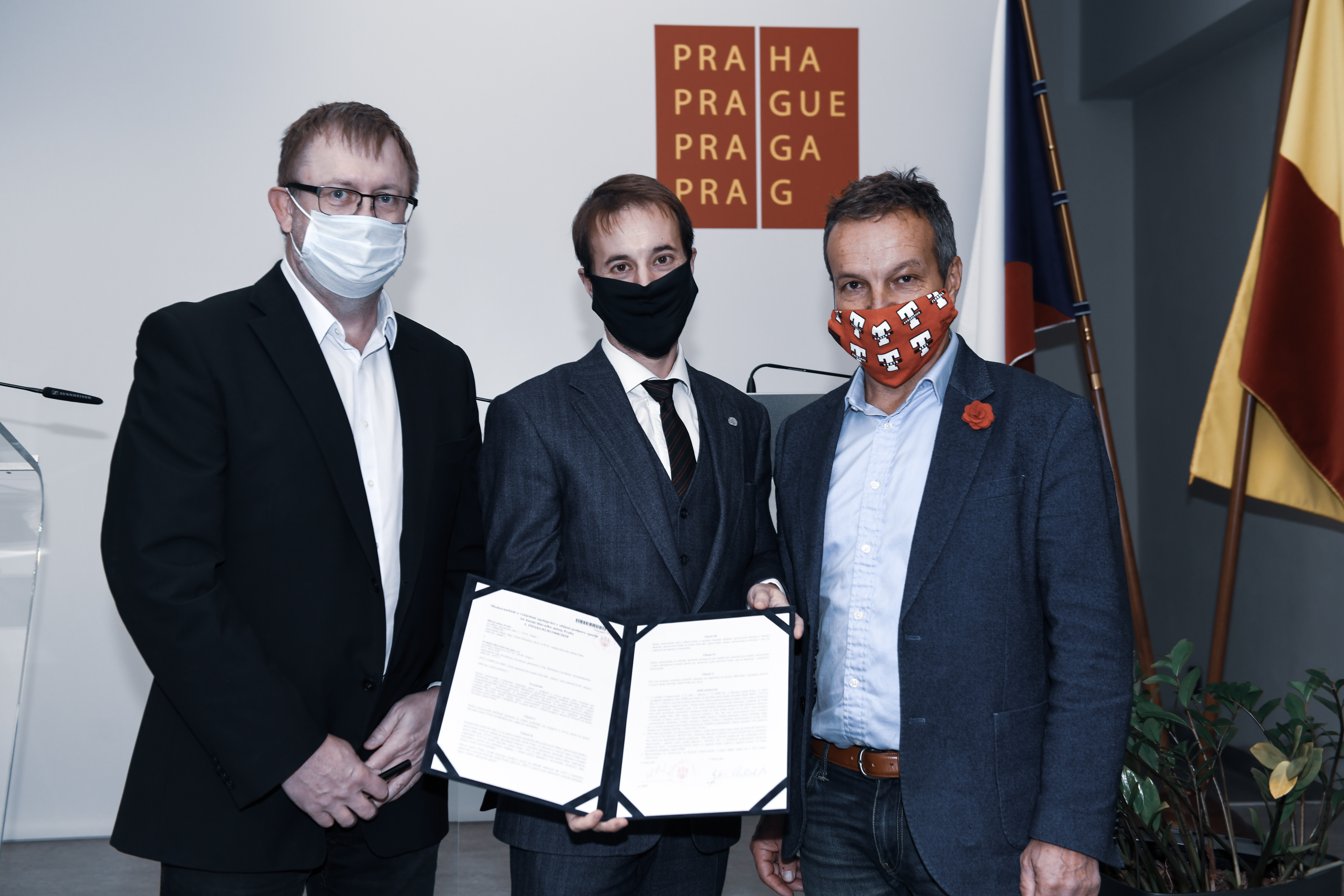 Podpis memoranda o spolupráci s Pražskou tělovýchovnou unií