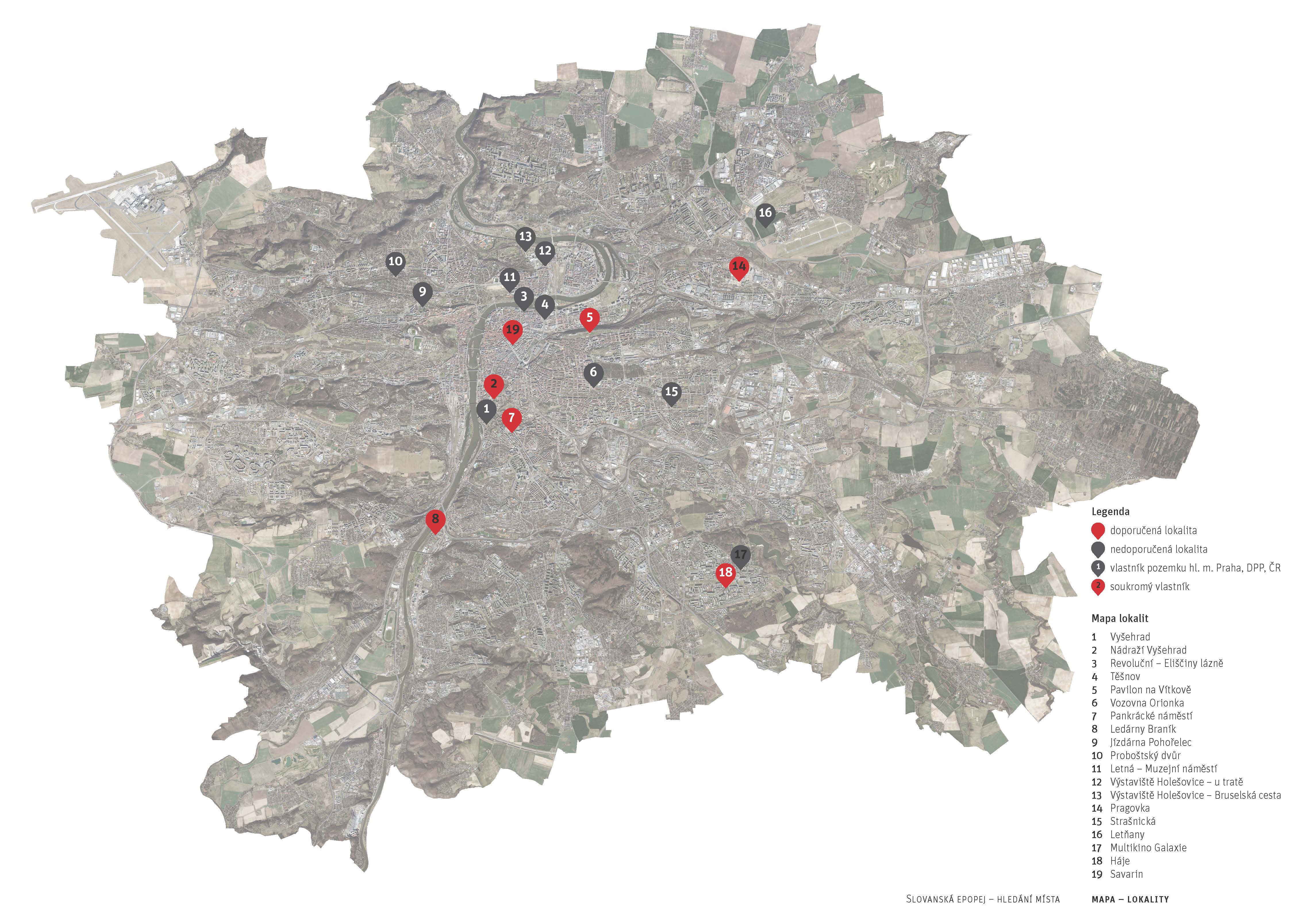 mapa lokalit