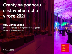 Granty cestovního ruchu 2021