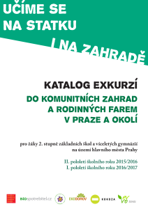 nabídkový katalog exkurzí do komunitních zahrad a rodinných farem, 2016/2017