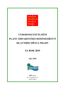 Vyhodnocení plnění Plánu odpadového hospodářství hl. m. Prahy za rok 2019
