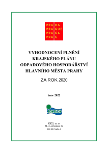 Vyhodnocení plnění Krajského plánu odpadového hospodářství hl. m. Prahy za rok 2020