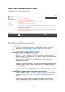 Návod - registrace žadatele na Grantový Portál HMP