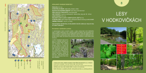 brožura č.8 Lesy V Hodkovičkách (PDF), aktualizované vydání 52015