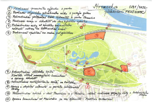 Plánované realizace OCP MHMP v Královské Oboře  Stromovce v roce 2021 a 2022, mapa (pdf)