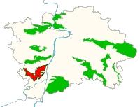 Přírodní parky v Praze, orientační mapka - Radotínsko-Chuchelský háj