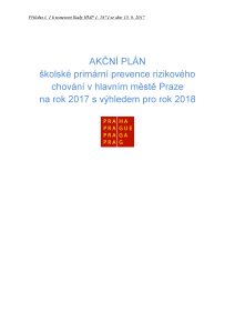 2504518_Akční plán školské primární prevence rizikového chování v hlavním městě Praze na rok 2017 s výhledem pro rok 2018