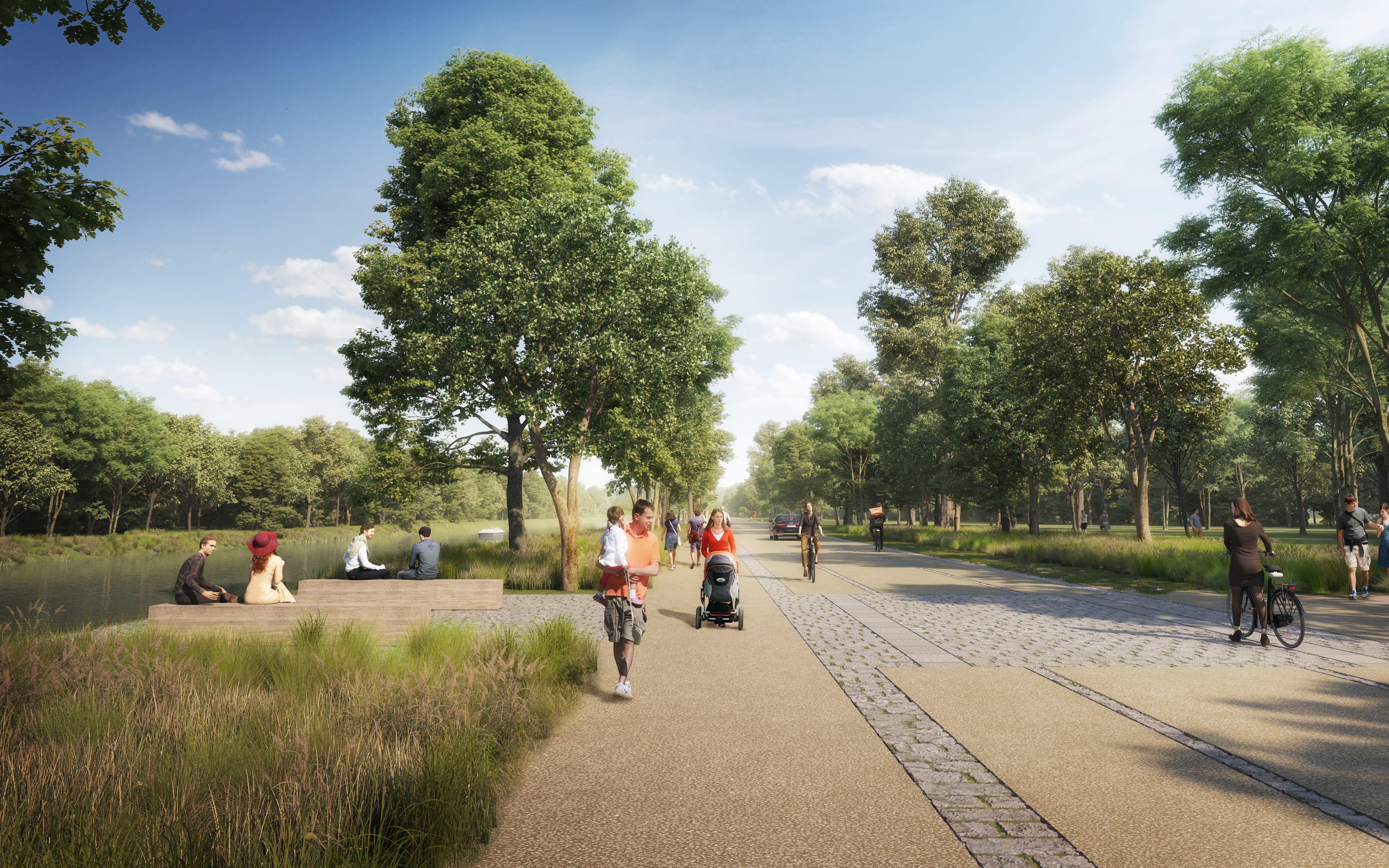 Vizualizace z projektu Nábřeží Stromovky