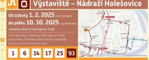 Leták TT Výstaviště - Nádraží Holešovice