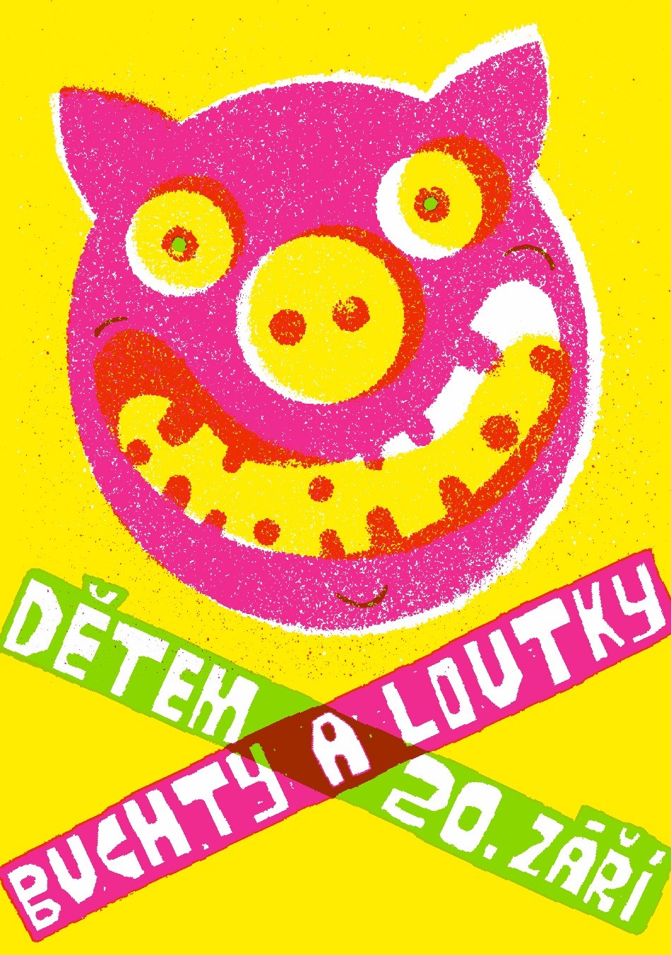 Vizuál akce Buchty a loutky dětem 2025