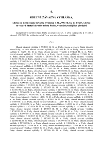 Obecně závazná vyhláška č. 4/2012 Sb. hl. m. Prahy