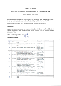 Zápis z 10. jednání výboru, ze dne 25. 1. 2022