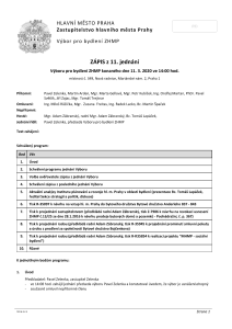 Zápis z 11. jednání výboru, ze dne 11. 3. 2020