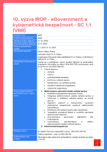 10.výzva_eGovernment a kybernetická bezpečnost &#8211; SC 1.1 (VRR)