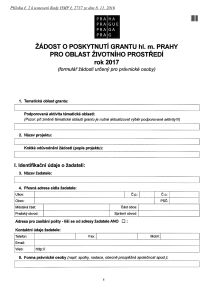 Vzor.formuláře grantů pro 2017, Příl. č. 2 k usnes.Rady HMP č. 2737 ze dne 8. 11. 2016