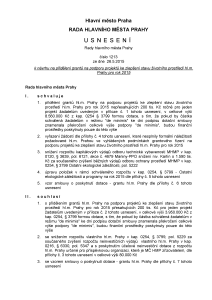 Usnesení Rady HMP č.1213 z 26.5.2015 k návrhu na přidělení grantů ŽP pro rok 2015 (PDF)