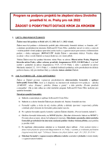 Granty ŽP 2022 - Jak vyplnit formulář, formát PDF