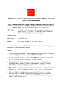 Zápis z jednání Komise Rady hl. m. Prahy pro koordinaci neinvestičních aktivit ve veřejných prostranstvích na území PPR ze dne 15. 6.2023
