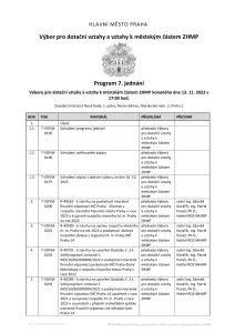 Pozvánka na jednání výboru, které se koná dne 13. 11. 2023