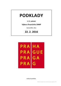 Podklady k 13. jednání konaného dne 22. 2. 2016