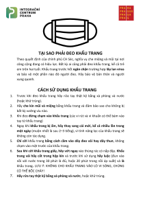 Proč a jak užívat roušku - vietnamština