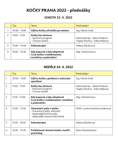 Program přednášek