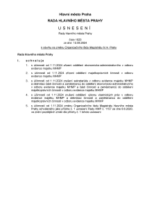 Usnesení Rady hlavního města Prahy č. 1620 ze dne 12. 8. 2024