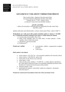 právník / právnička v odboru živnostenském a občanskosprávním (2 pracovní místa)