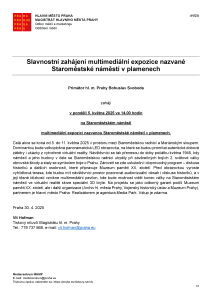 250430 - Avízo  - Staroměstské náměstí v plamenech