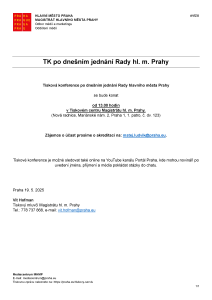 250519 - Avízo  -  TK po jednání RHMP