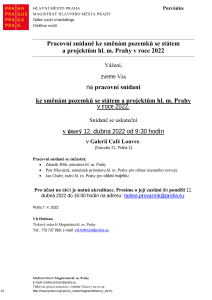 3410348_Pracovní snídaně ke směnám pozemků se státem  a projektům hl. m. Prahy v roce 2022