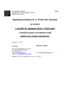 Setkání lídrů českého stavebnictví