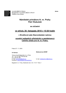 Ocenění nejlepších příslušníků a zaměstnanců Celního úřadu pro hl. m. Prahu
