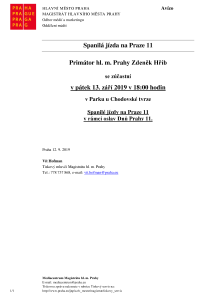 Spanilá jízda na Praze 11