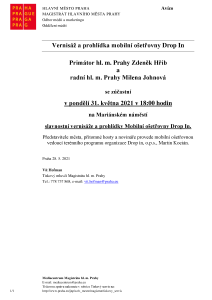 Vernisáž a prohlídka mobilní ošetřovny Drop In