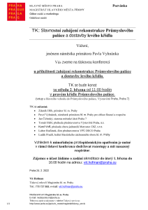 TK: Slavnostní zahájení rekonstrukce Průmyslového  paláce a dostavby levého křídla