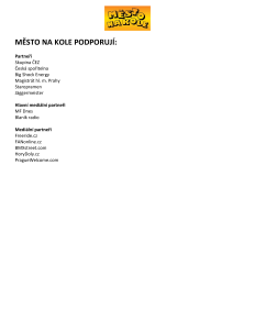 Město na kole podporují: