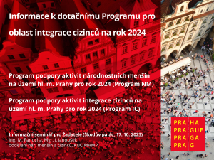 Prezentace z informačního semináře k dotačním programům