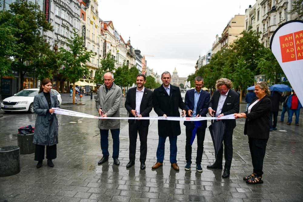 Dokončení první etapy rekonstrukce Václavského náměstí