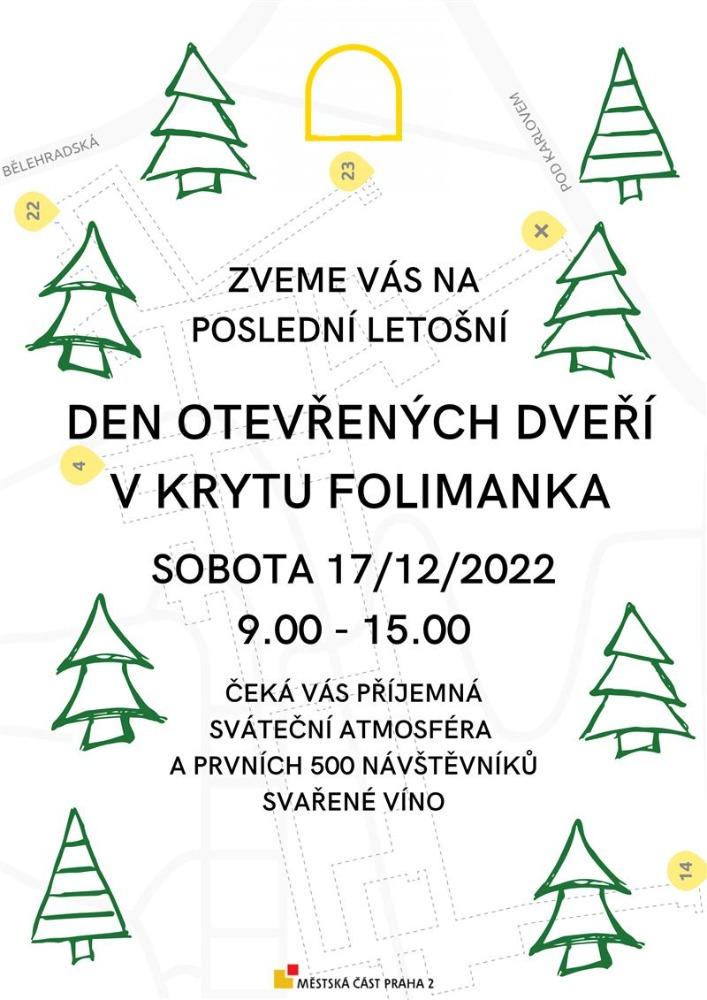 Plakát Dne otevřených dveří krytu Folimanka