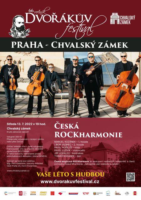 Plakát Dvořákův festival na Chvalském zámku