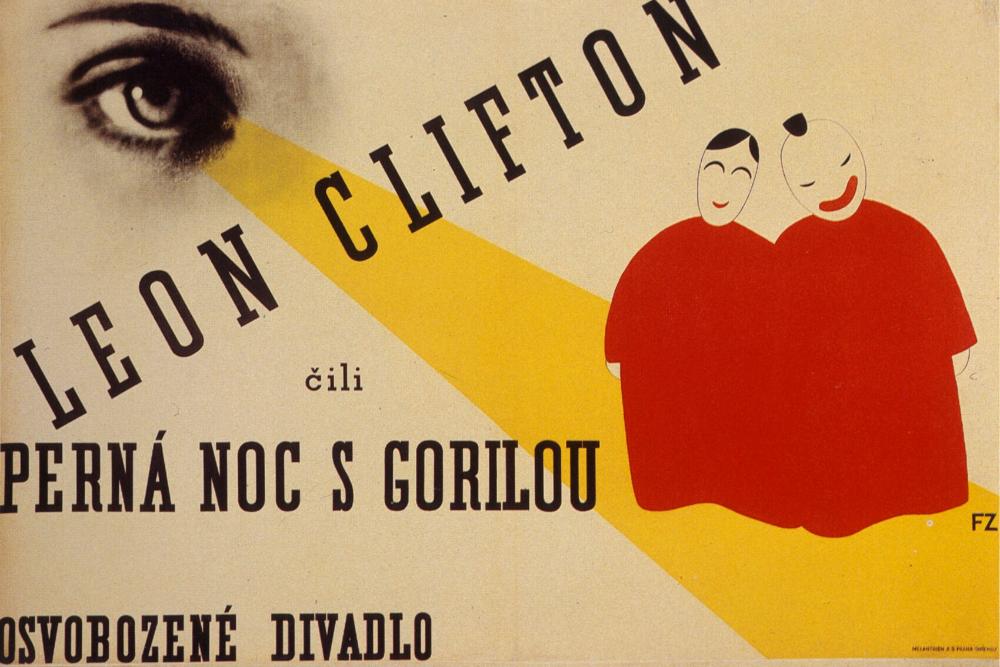 Plakát – František Zelenka: Leon Clifton,1928