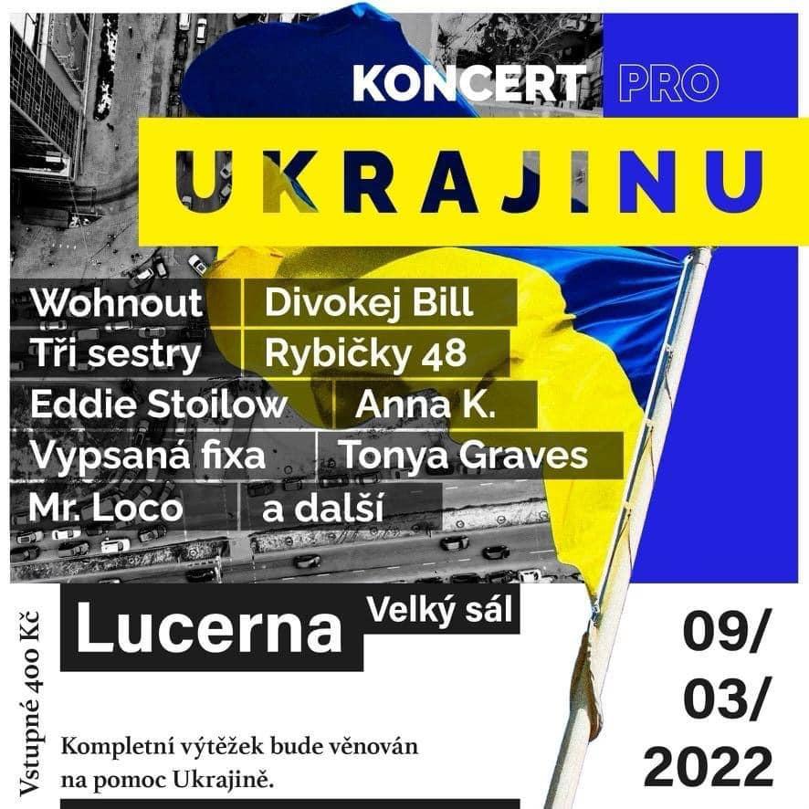 Plakát Koncertu pro Ukrajinu