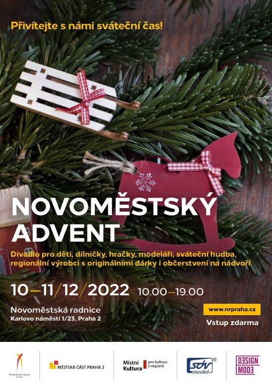 Plakát Novoměstského adventu 2022