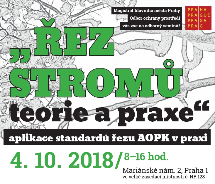 Seminář „ŘEZ STROMŮ - teorie a praxe“, 10/2018, plakát -  ilustr. obr.