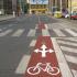 cyklopruhy ve Vršovické ulici - Vyhrazený prostor pro cyklisty (V19)
