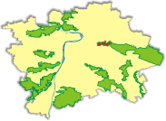 Přírodní park Smetanka - orientační poloha v Praze